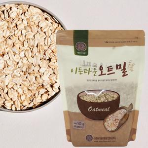 통오트밀 밀가루대체 아침에먹는 오트밀 효능 달지않은 시리얼 포만감높은음식