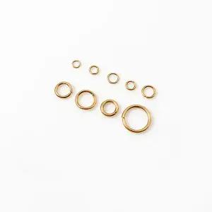 비즈아이 [8-310-02]써지컬스틸 오링 O링 (내경) 9size 골드 ,5개