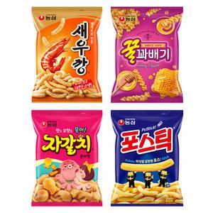 농심 과자 대용량빅사이즈세트(각1개씩 총4개)