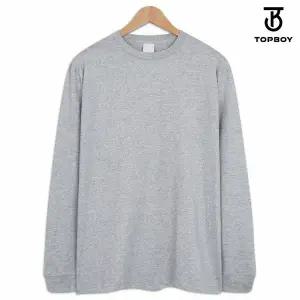 [하프클럽/탑보이]남녀공용 17수 베이직 라운드 긴팔 티셔츠 (TS043)