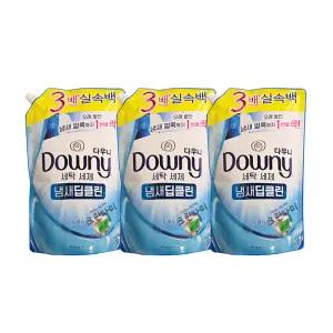 다우니 세탁세제 냄새딥클린 프레시 클린 리필 1.4L x3개