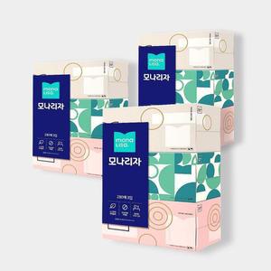 [모나리자] 미용티슈 280매 3입 3팩 총9입 각티슈 휴지 화장지_SH