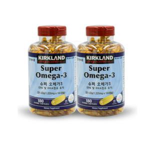 커클랜드 슈퍼 오메가3 1229mg 180캡슐x2개