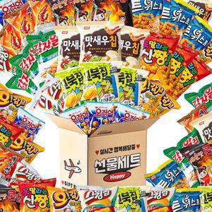 미니스낵 과자세트 봉지과자 50p (총 1820g) / 감자알칩 꼬북칩 맛새우칩 트위스트 오감자 신짱 오징어...