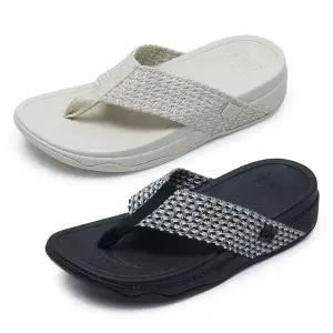[핏플랍](FITFLOP) SURFA MULTI-TONE WEBBING TOE-POST SANDALS 슬리퍼 (womens) 2종 택1