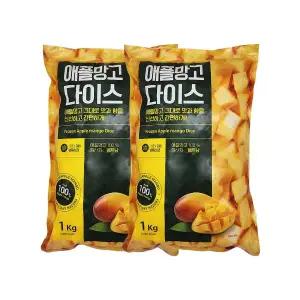 월드홀마켓 냉동 과일 애플망고 1kgx2봉
