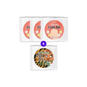 [라벨영]더러운 문제성바디 피부결점케어/예민진정/클렌저 쇼킹바디바카밍3개+호랑이비누