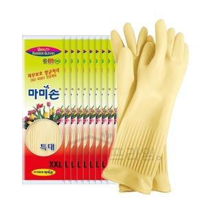 마미손 빅사이즈 고무장갑 특특대 XXL아이보리 x 10개
