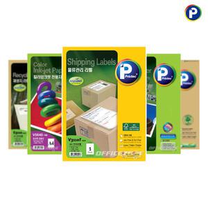 프린텍 애니라벨 A4 라벨지 광택 물류관리용 바코드용 우편발송용 주소용 전지 파일 인덱스 에코 CD 투명