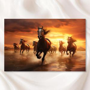 야생마 말그림 출세운 승진운 합격기원 풍수지리 동물 그림 거실 캔버스 대형 액자 인테리어