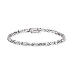 [도로시] 14k 팬시컷 랩 다이아몬드 테니스 팔찌(16.5cm)