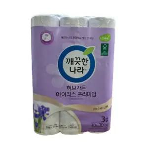 깨끗한나라 3겹 아이리스 화장지 30m 30롤
