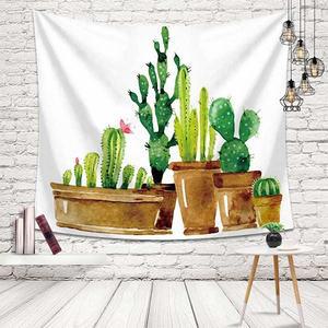 패브릭포스터 그린선인장 가림막 가리개천 소형 대형 특대형