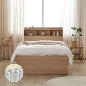 킨더 수납헤드 2단 서랍형 SS침대+케미컬매트리스 DF924719