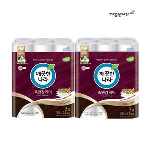 [깨끗한나라] 3겹  촉앤감케어 35m 24롤 x 2팩