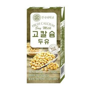 건국우유 두유 팩우유 190ML 48팩 고칼슘 고단백질 아침대용