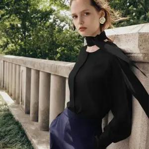 탈부착 리본타이 블라우스 1종