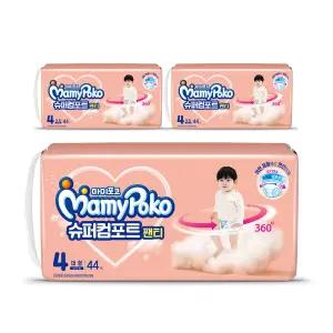 마미포코 슈퍼컴포트팬티 남아용, 대형, 44매, 3팩, 1개