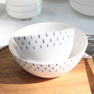 [롯데백화점]한국도자기 본차이나 블루스케치 4인 공기대접세트 8p (밥그릇4p+국그릇4p)