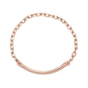 [비앤비골드] 14K 심플 스틱 열송이 체인실반지 SRS37425