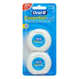 오랄비 왁스치실 에센셜 플로스 50m 2개입/