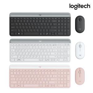 로지텍 코리아 정품 MK470 슬림 무선 콤보 저소음 키보드 마우스 세트 한글 자판