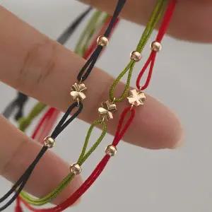 [더블유비엘]14k 제라 클로버 소원 팔찌   (윙블링)