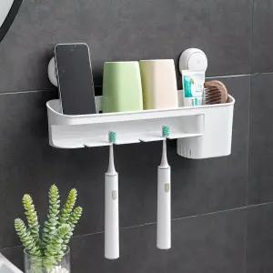 타일리 오키로 후크(5kg) 칫솔 치솔 컵 거치대 푸시형 흡착식 무타공 욕실 수납 정리 용품