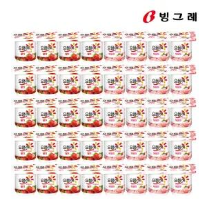 빙그레 요플레 딸기 85g 20개+복숭아 85g 20개