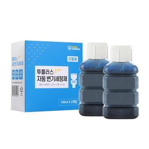 [소다스쿨]특허받은 투플러스 자동 변기세정제 리필용 2개입