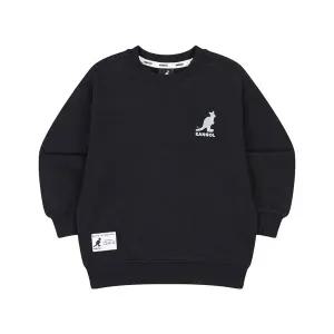 [캉골키즈]백 레터링 그래픽 포인트 스 셔츠 RA 0205 블랙