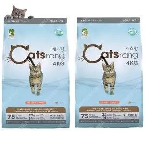캐츠랑 어덜트 4kg  NEW 2개 고양이사료 단백질