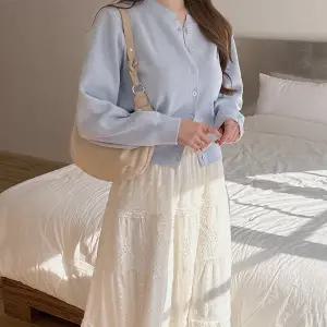 [제작/빅사이즈]이블렛 루티아 베이직 펜던트 니트 가디건 제이스타일