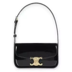 디몬트 셀린느 여성 트리옹프 테렌스 카프스킨 숄더백(블랙) 118313FZI 38NO