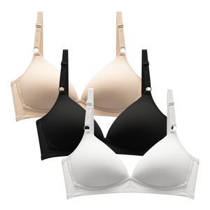 아이엠속옷 메쉬 노와이어 브라 3매세트 AB컵 공용 가볍고 편한 브래지어