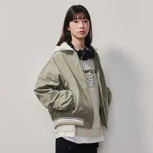 [에꼴리에] 여자 봄이월 라이트카키 셔링 항공점퍼(25A1151)