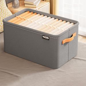 패브릭 옷수납정리함 중형/대형 접이식 손잡이 리빙박스 의류 소품 보관함 수납함 정리함 LVBOX07