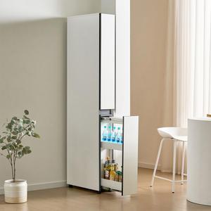 빌트인 틈새장 1853 깊이 570 일체형 200 슬라이딩 냉장고 옆 틈새수납장