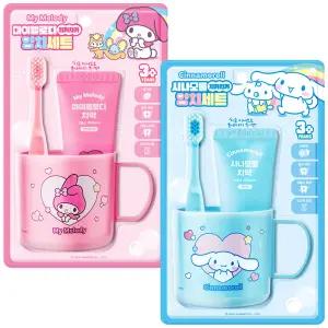 산리오 유아 양치컵세트 칫솔 치약 캐릭터 3세 4세 5세 시나모롤 마이멜로디