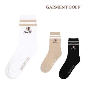 가먼트골프 여성 로고 포인트 크루 삭스 GFSCD355