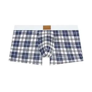 [롯데백화점]게스 네이비체크 화이트밴딩 남성드로즈[ODMDR291NY]