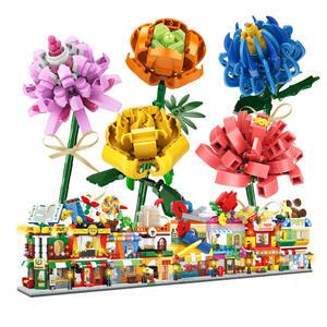 [젠토이] 꽃블럭  골라 담기 상점 블럭 8종  / 특별한 재미있는 인테리어 취미