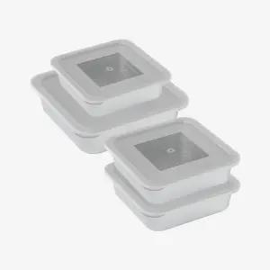 알텐바흐 더 스퀘어 스텐 밧드 M+L+L+XL 4종세트 (뚜껑채반포함)