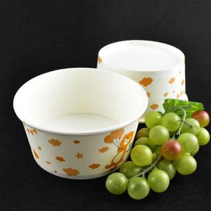 520cc 종이 밥그릇 곰돌이 닭강정용기 100개