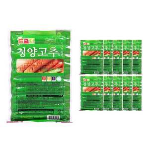 도나우캠핑 청양고추소시지 1kg /냉동 한박스 (1kg x 10ea)