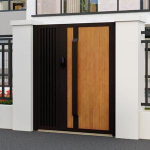 주택 대문 알루미늄합금 전원주택 펜션 야외 문 양문형 시골대문 주문제작