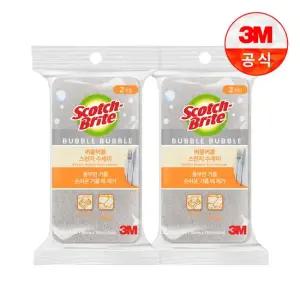 버블버블 그레이 스펀지 수세미 2입 x 2개