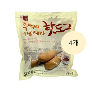 [보금푸드] 오뗄 카스테라 핫도그 500g 4개