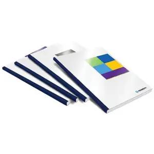 [하프클럽/]열스틸 제본표지 투명 청색 12mm 80장