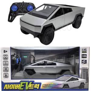 RC카 1:16 사이버 트럭 EV 전기차 라이트 USB 충전식 무선조종 미니카